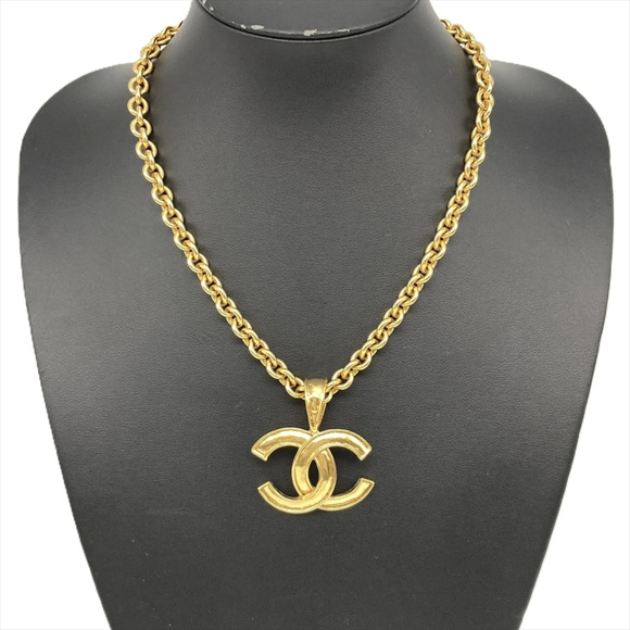 CHANEL Jewelry - CHANEL Gold Logo Necklace